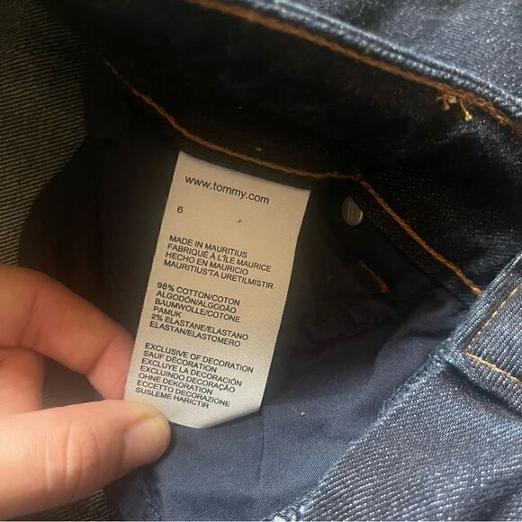 TOMMY HILFIGER JEANS DARK DENIM SIZE 6 - Picture 6 of 14